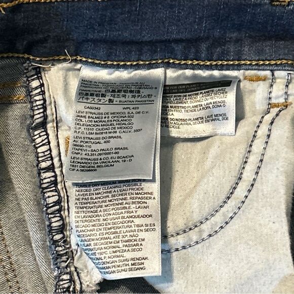 Levis Levi’s 710 Super Skinny Jeans Dark Wash Size 27 - Picture 12 of 14